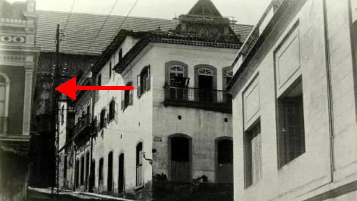 Parte da fachada da Casa Verde em foto de 1924