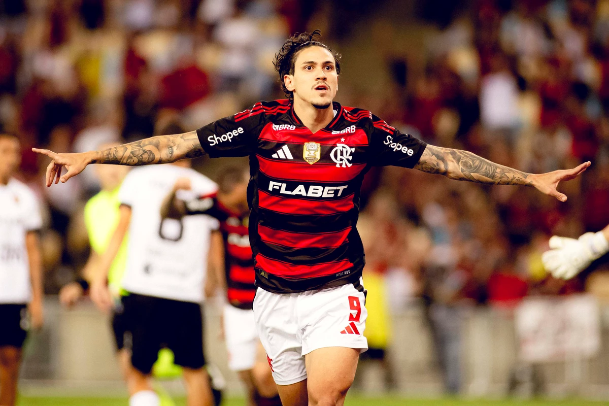 Pedro deixou sua marca na goleada do Flamengo sobre o Botafogo-PB