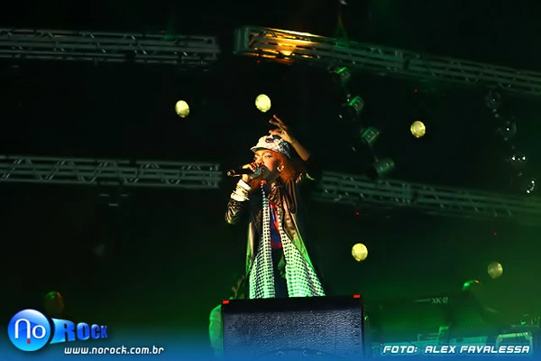 Show da cantora Lauryn Hill no Festival de Alegre, em 2007 por No Rock/ Alex Favalessa
