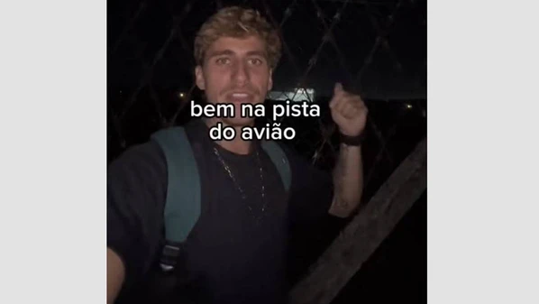 Thiago Jatobá, que é surfista profissional, chegou a postar vídeo da invasão