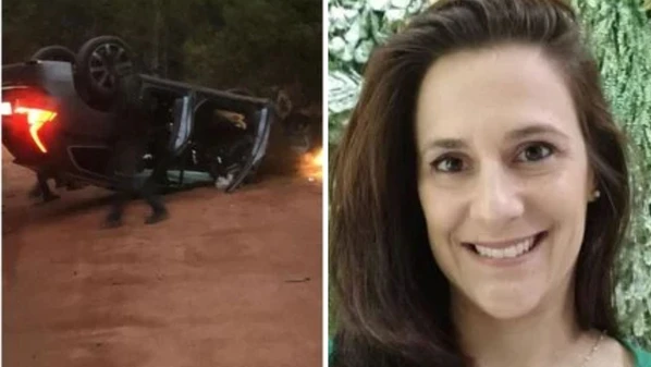 Caroline Fabris Taufner, de 37 anos, foi baleada enquanto dirigia em uma estrada no interior do município em setembro de 2022. Investigação mira executores e mandante