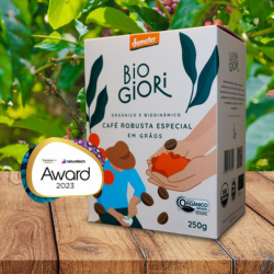 BioGiori Café Robusta Especial Orgânico e Biodinâmico em Grãos 250g