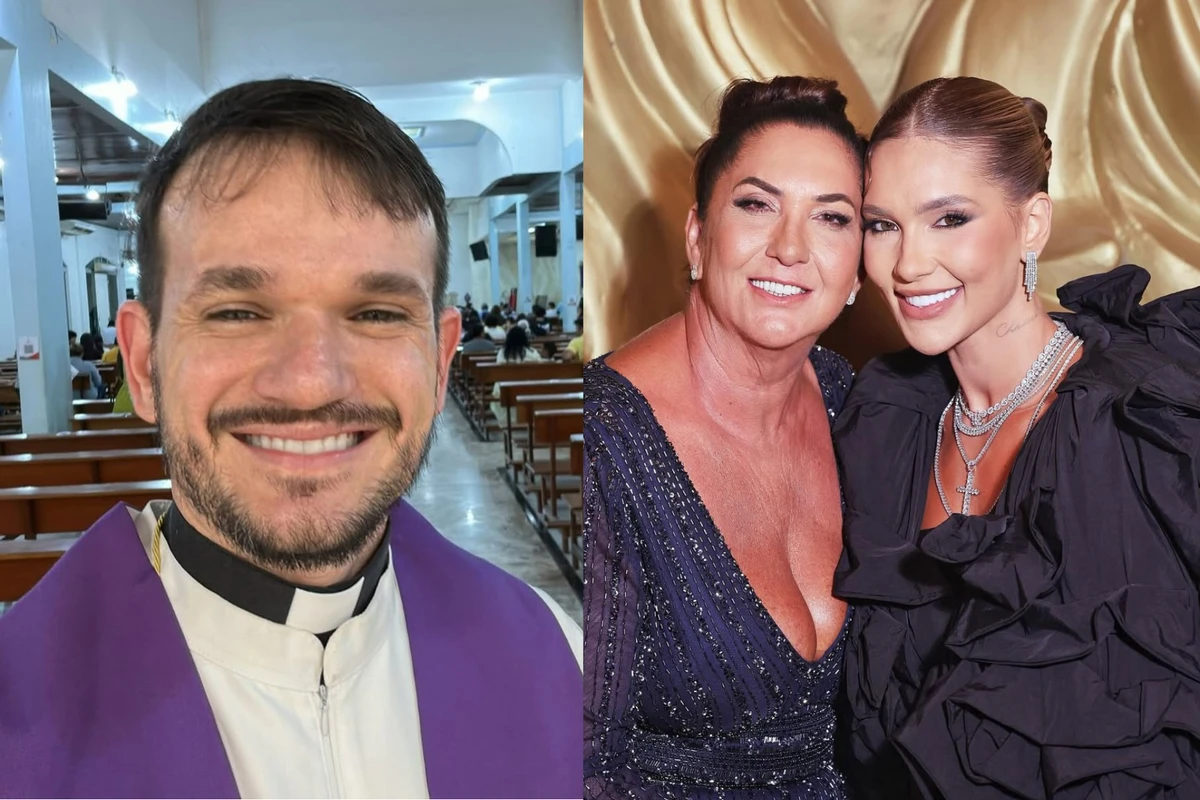 O padre Patrick Fernandes se envolveu em uma polêmica com a mãe da influenciadora Virgínia Fonseca