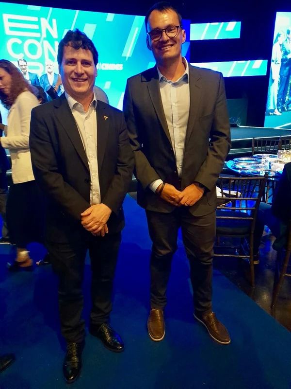 José Carlos Buffon Junior, esteve com o presidente do instituto, Alecsandro Casassi