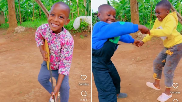 Crianças de Uganda viralizam no Instagram com música do Alemão do Forró