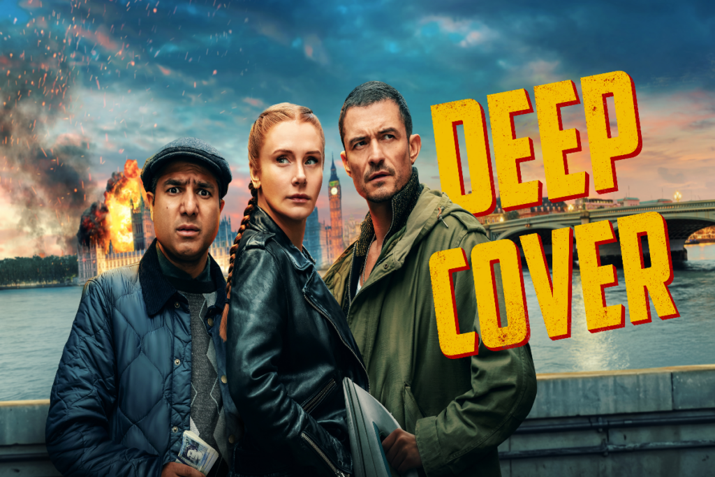 Em “Deep Cover”, Kat, Marlon e Hugh fingem ser criminosos e assumem uma missão arriscada (Imagem: Reprodução digital | Prime Video)