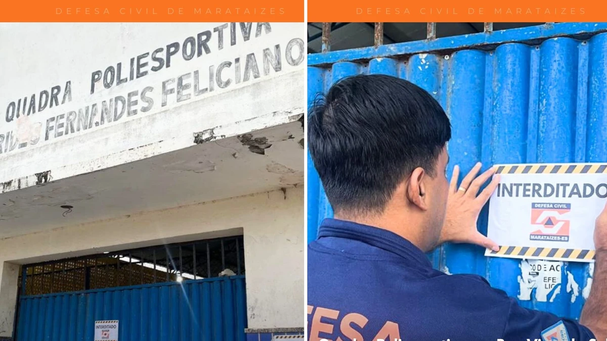 Defesa Civil de Marataízes interdita quadra de bairro após danos de estrutura