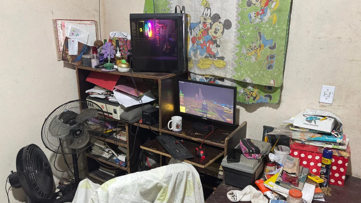 Quarto do menor apreendido durante operação na Serra