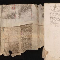 Com tecnologia de ponta, pesquisadores conseguiram ler único fragmento existente de um manuscrito medieval que narra a história de Merlin e as primeiras vitórias do rei Arthur, mítico monarca da Grã-Bretanha.
