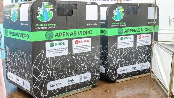 Projeto EcoVidro instala equipamentos em áreas estratégicas da Capital para facilitar descarte e reciclagem de embalagens por parte dos moradores