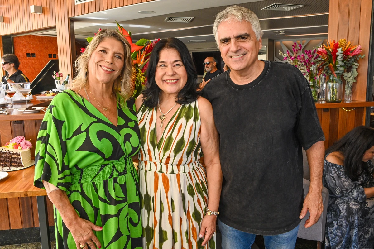 Claudia Cabral, Rita Tristão e Cezar Vasquez