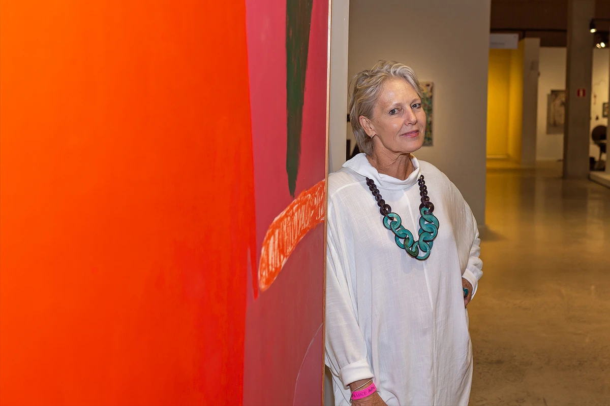 A artista Mai-Britt Wolthers