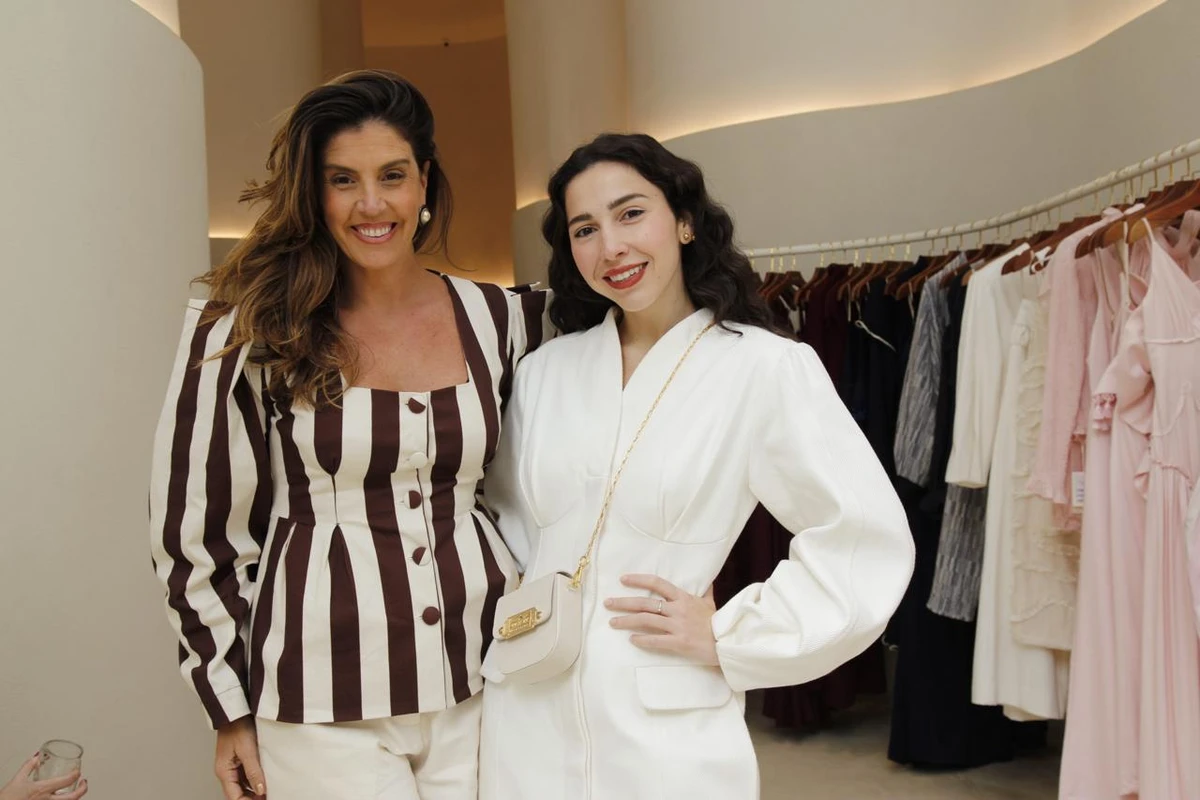Lara Brotas e a designer da Aluf Ana Luísa Fernandes