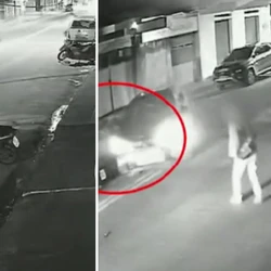 Câmeras de segurança mostram a batida e o condutor saindo do local, sendo encontrado logo depois; segundo a PM, ele se recusou a realizar o teste do etilômetro e foi feito o Exame de Constatação de Alteração da Capacidade Psicomotora