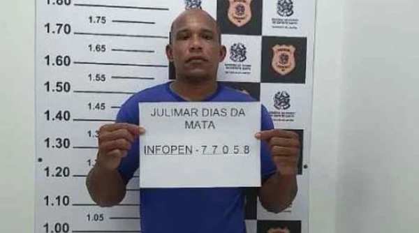 Julimar Dias da Mata  está foragido 