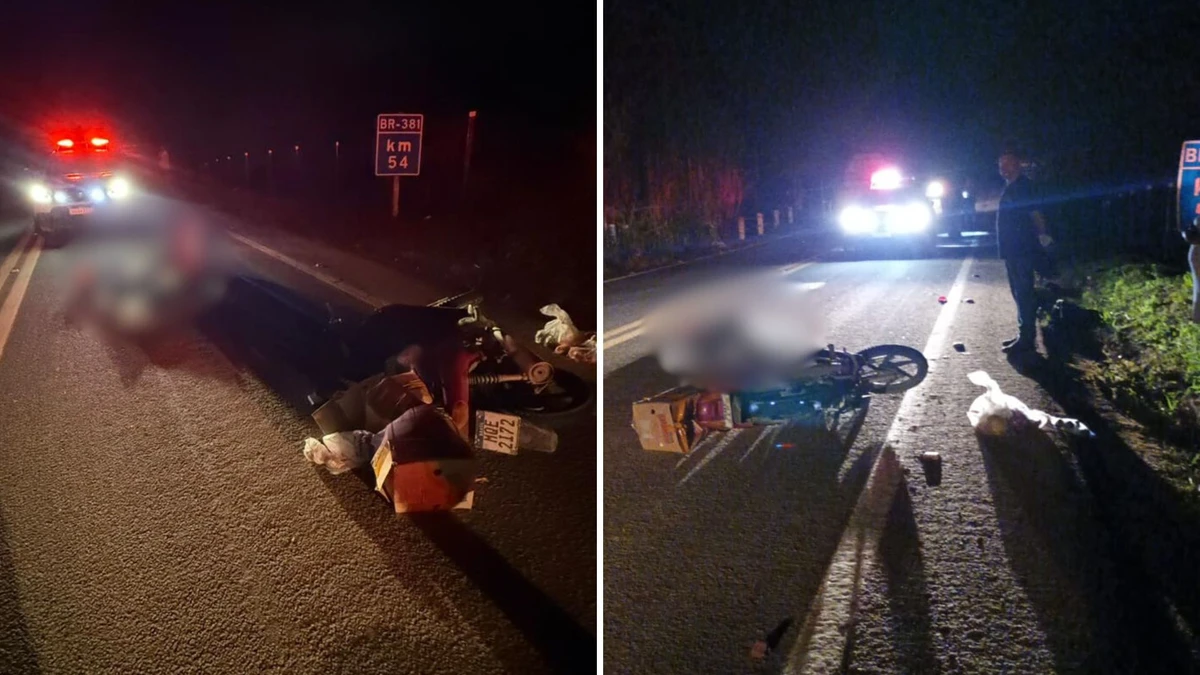Um motociclista morreu e outro fugiu do local no Norte do ES