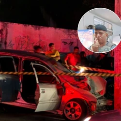 Acidente aconteceu na noite de sábado (31); cabo Juci José da Silva foi lançado para fora do veículo após o impacto. Motorista admitiu ter bebido antes de dirigir e será levado ao presídio após alta médica