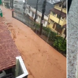 Defesa Civil informou que a chuva durou cerca de 15 minutos. Houve alagamento de rua no bairro Vila Verde e enxurrada forte no chamado "Morro do Chapéu"