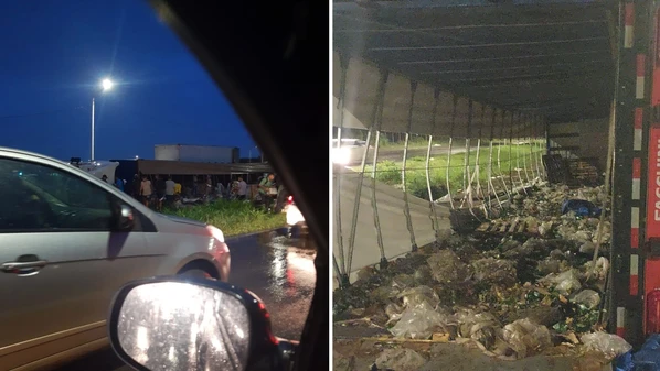 Acidente ocorreu na tarde desta segunda-feira (2) no trevo da Rodovia Darly Santos com a Rodovia Leste-Oeste