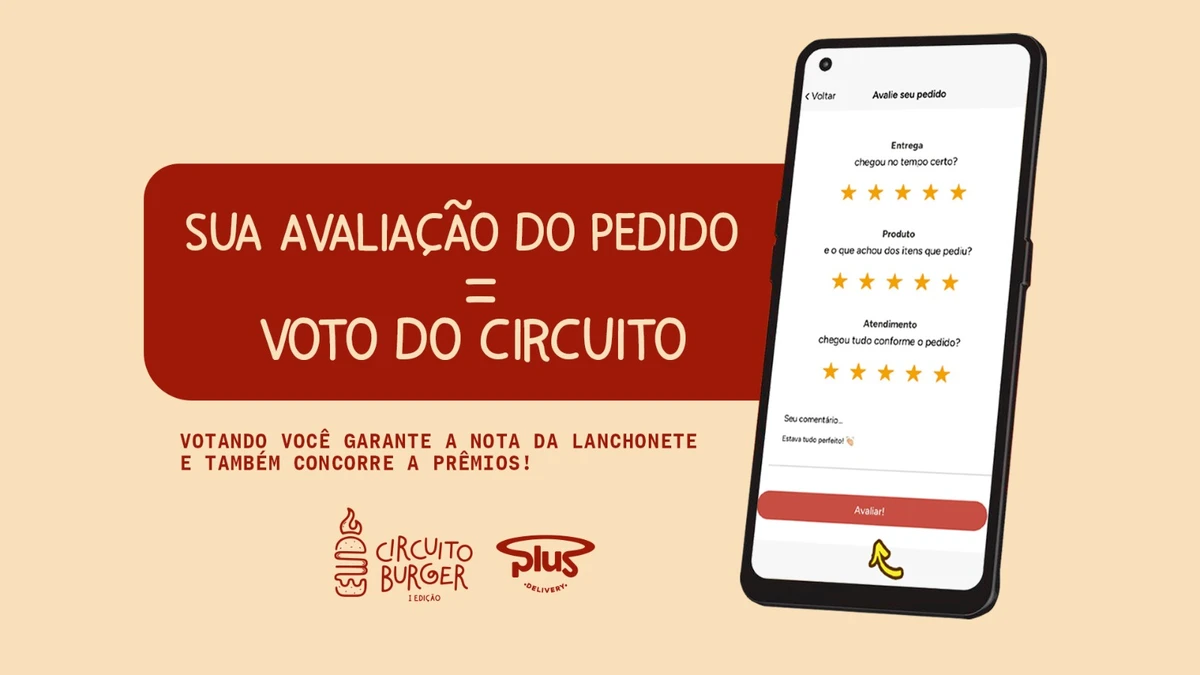 As avaliações viram notas para as lanchonetes na competição pelo melhor hambúrguer