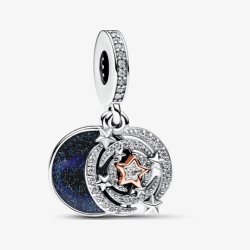 Charm Prata Pendente Estrela Cadente 