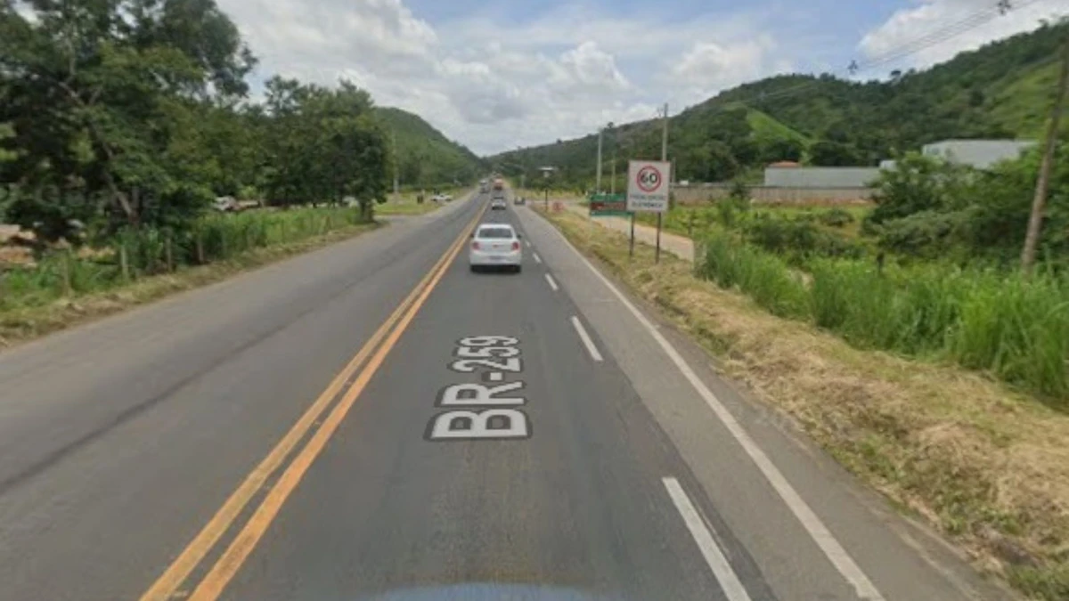 Região onde aconteceria a interdição na BR 259, em Colatina