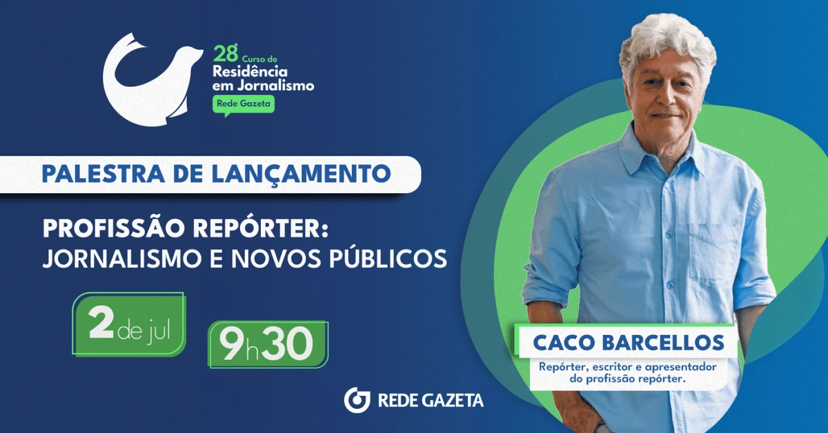  bate-papo, conduzido pelo apresentador do Bom Dia ES, Mário Bonella, marca também o início das inscrições para o curso de aprimoramento voltado a novos jornalistas.