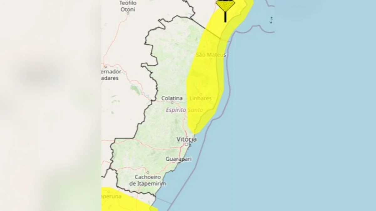 Alerta de chuvas para o Espírito Santo
