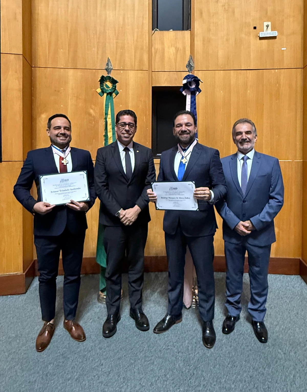 Erimar Trindade, Marcelo Santos, Rodrigo Júdice e Sidemar Acosta