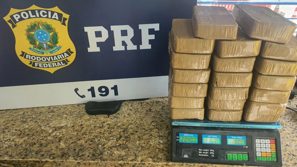 Mais de 20kg de pasta base para cocaína foram apreendidos na BR 101