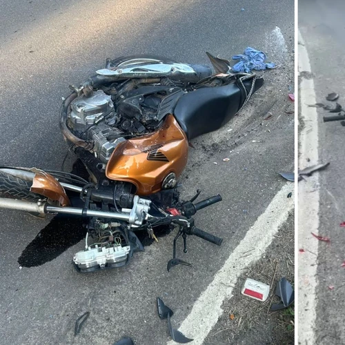 Imagem - Motociclista morre em acidente com caminhão em Vargem Alta