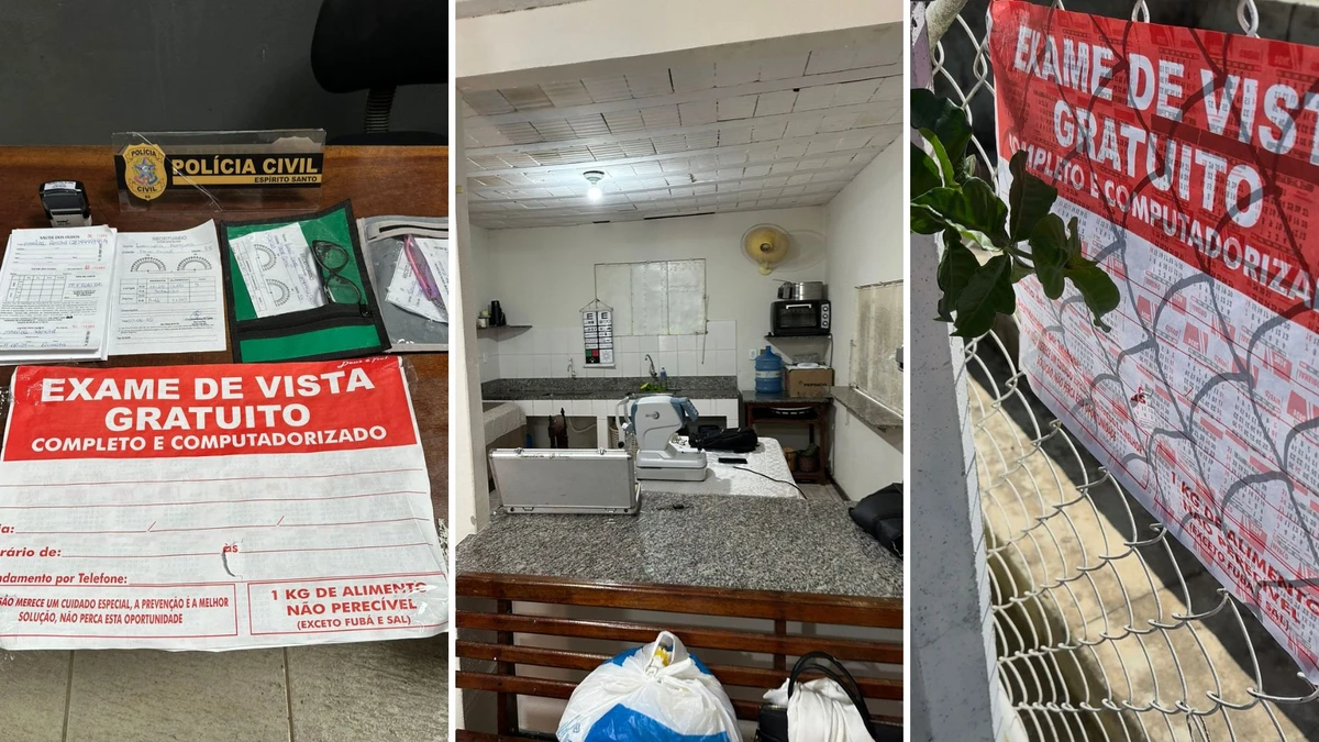 Homem é suspeito de fazer exames de vista sem formação profissional em Marataízes