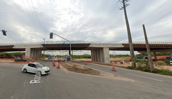 Um dos viadutos que será inaugurado para conectar as rodovias Darly Santos e Leste-Oeste em Vlila Velha
