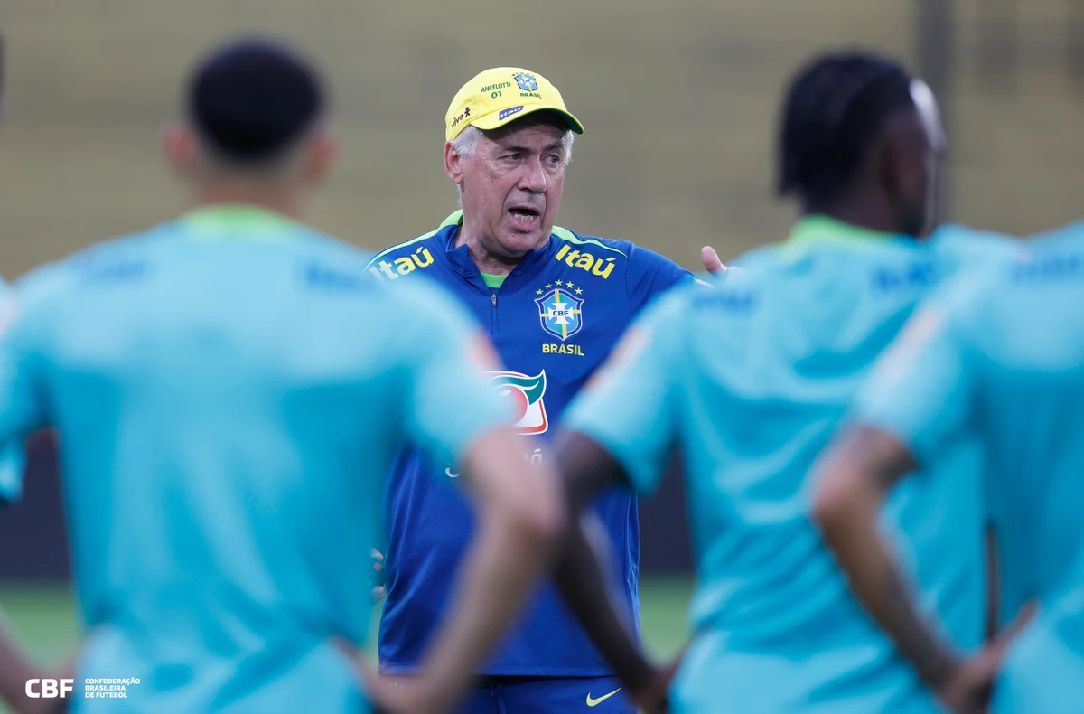 Ancelotti estreia no comando da seleção Brasileira nesta quinta-feira (05)