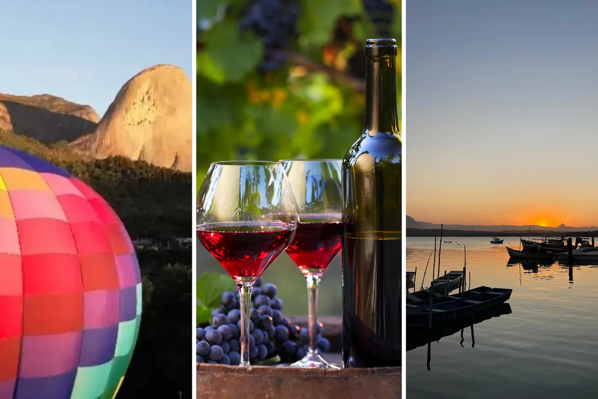 Balão em Pedra Azul, vinho em Santa Teresa ou almoço na Ilha das Caieiras?