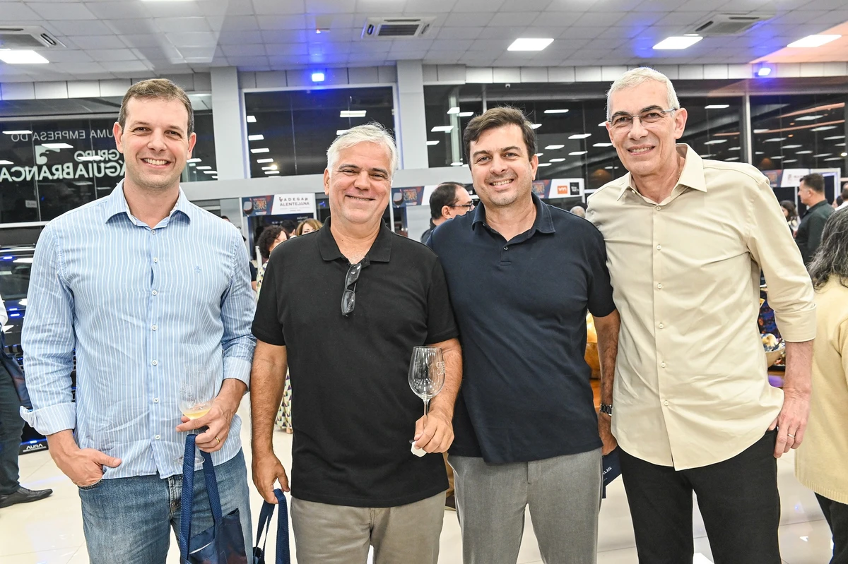 Claudio Chieppe, Luiz Cola, Mario Soares e Decio Chieppe