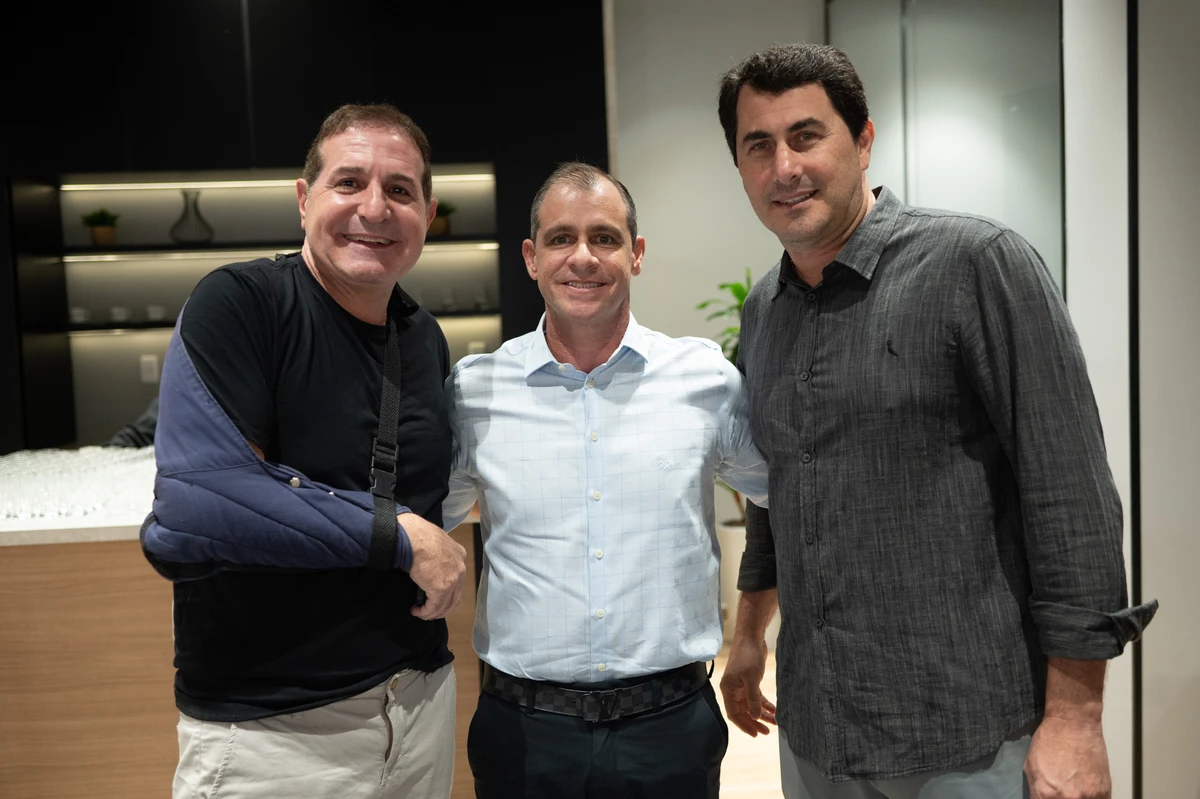 Tonho Bumachar, José Braz Neto e Leonardo Ferraz