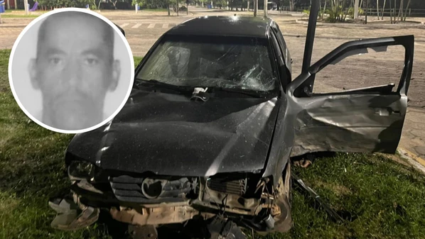 Darli Ferreira Pereira Júnior roubou o veículo e estava em fuga em alta velocidade, se envolvendo em colisões no trajeto