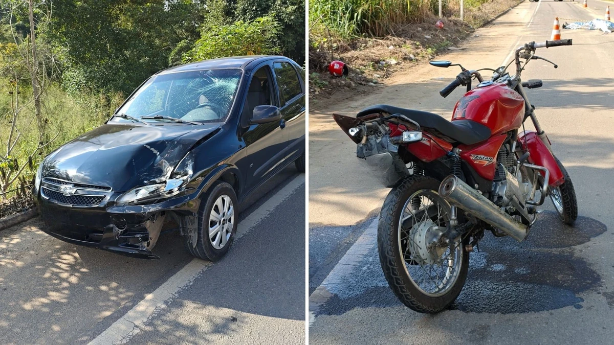 Motociclista morre em acidente na zona rural de Águia Branca