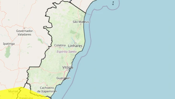Até o final da noite de segunda-feira (9) podem ocorrer chuvas e ventos intensos na região, com baixo risco de alagamento e corte de energia elétrica