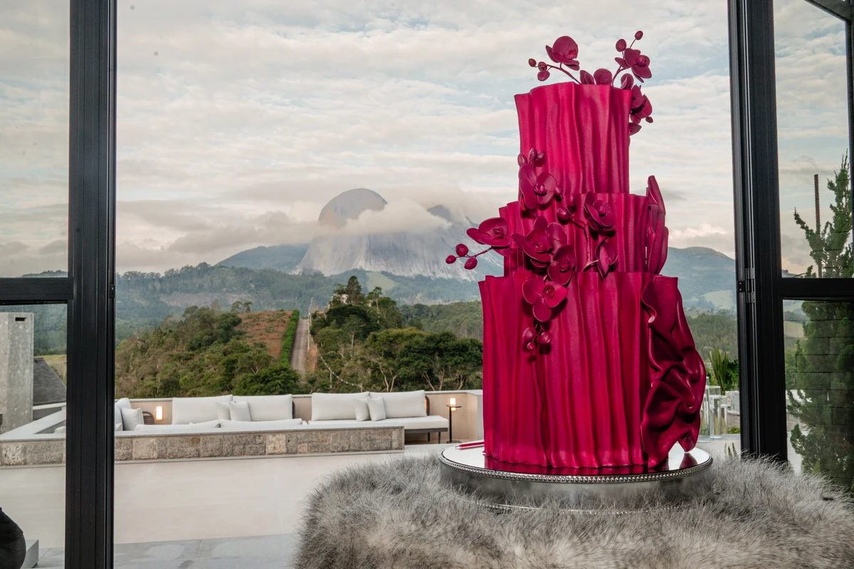 Bolo de aniversário de Claudia Mameri assinado por Juliana Marculano