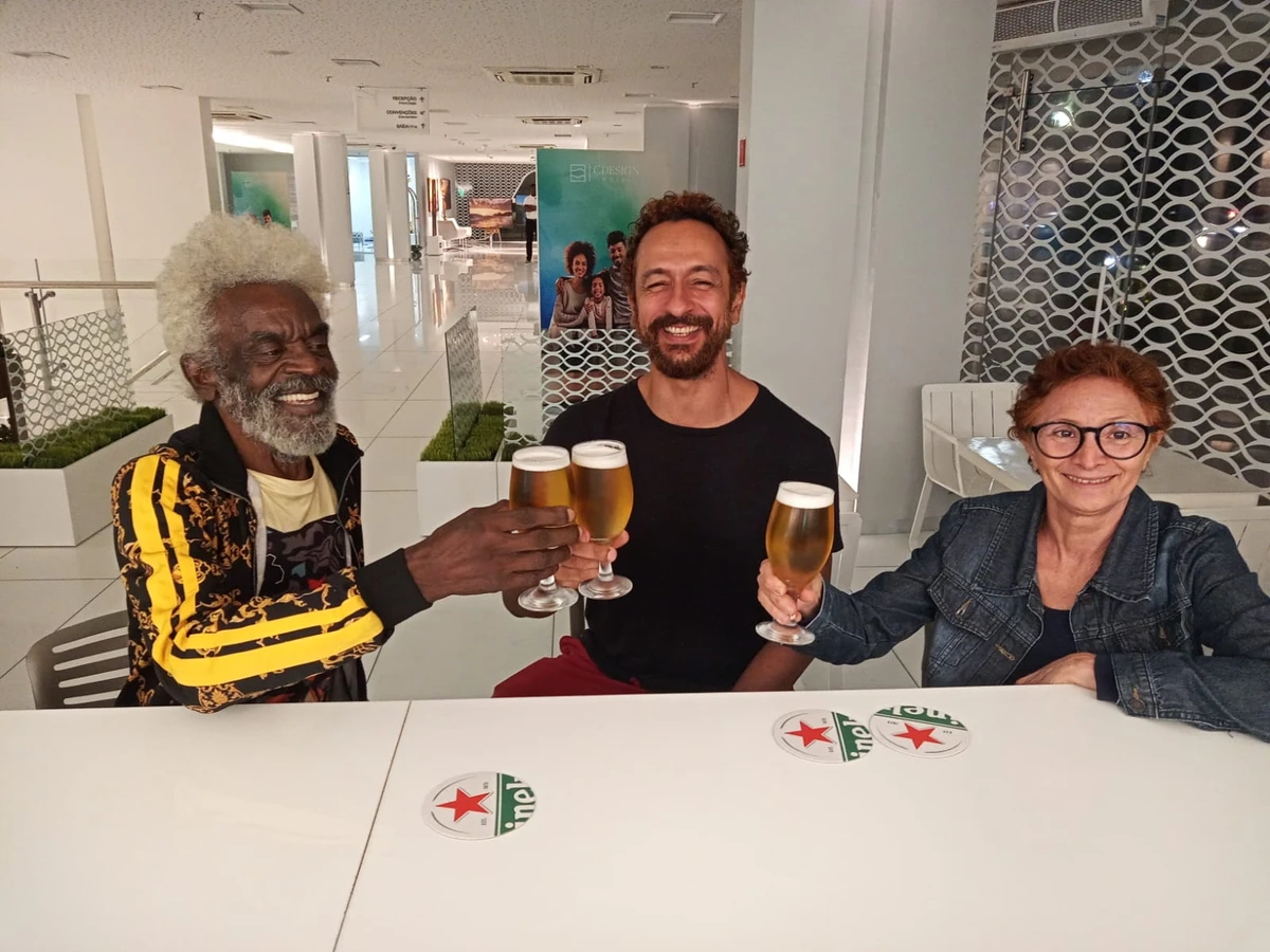 Markus Konká nos bastidores de Guerreiros do Sol por Arquivo pessoal/Markus Konká