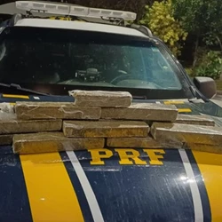 Ao ser abordada, suspeita confessou que estava transportando cerca de 10kg de maconha da capital fluminense para a cidade de Alegre