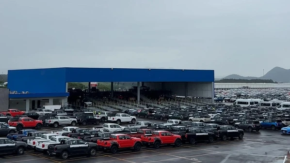 Novo espaço de comércio exterior inaugurado nesta quarta (11) na Rodovia do Contorno, em Cariacica, terá capacidade de movimentar até 30 mil veículos importados pelo ES por mês