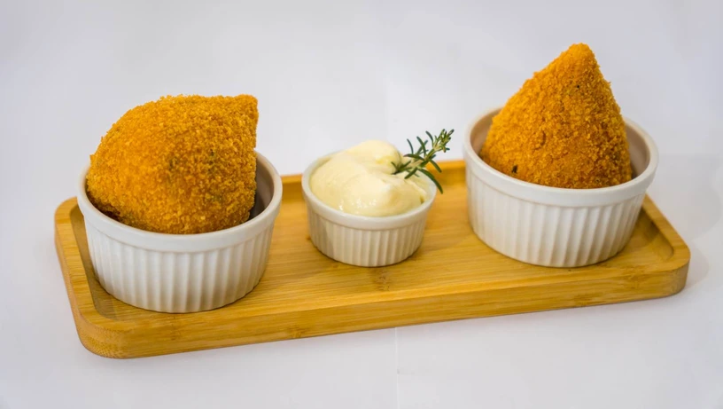 Coxinha do Ateliê dos Doces no festival Sabores do Caparaó 2025, em Guaçuí 