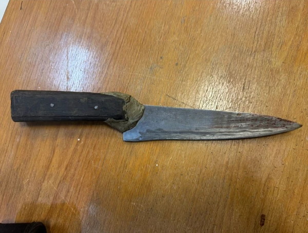 Faca usada no vrime foi apreendida 