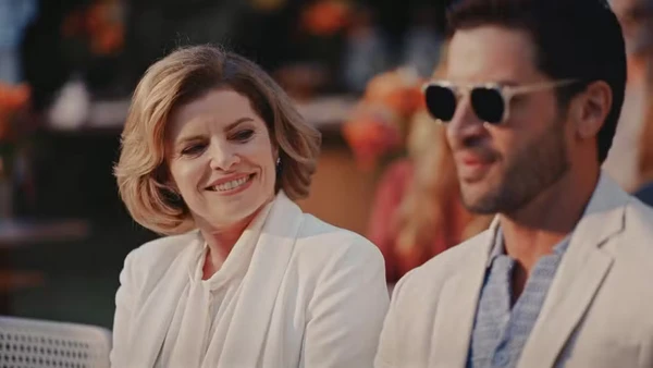 Odete Roitman (Debora Bloch) e Walter (Leandro Lima) em 'Vale Tudo'