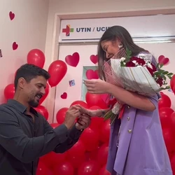 Entre idas e vindas ao hospital, Alef e Gabriele ficaram 9 meses no Hospital Jayme Santos Neves, na Serra, durante uma gravidez de risco e o nascimento do filho. História do casal é marcada por reviravoltas