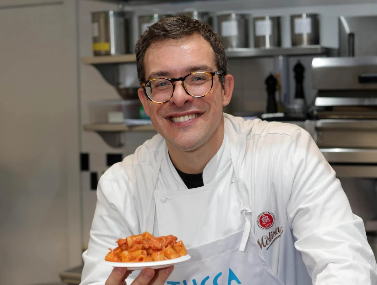 Chef italiano Antonio Maiolica