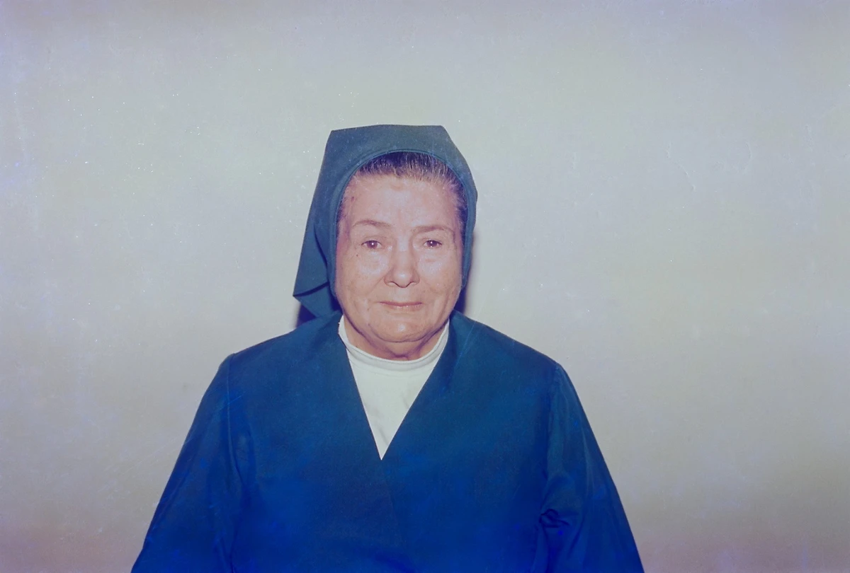 Irmã Vicência, aos 71 anos, em 1999, no município de Castelo